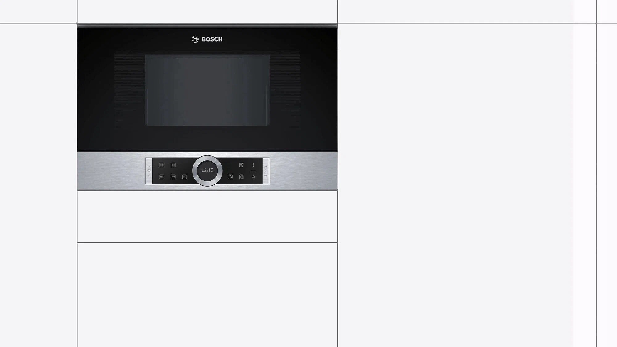 Микроволновая печь встраиваемая Bosch BFL634GS1, черный/серебристый в TehnoAdept