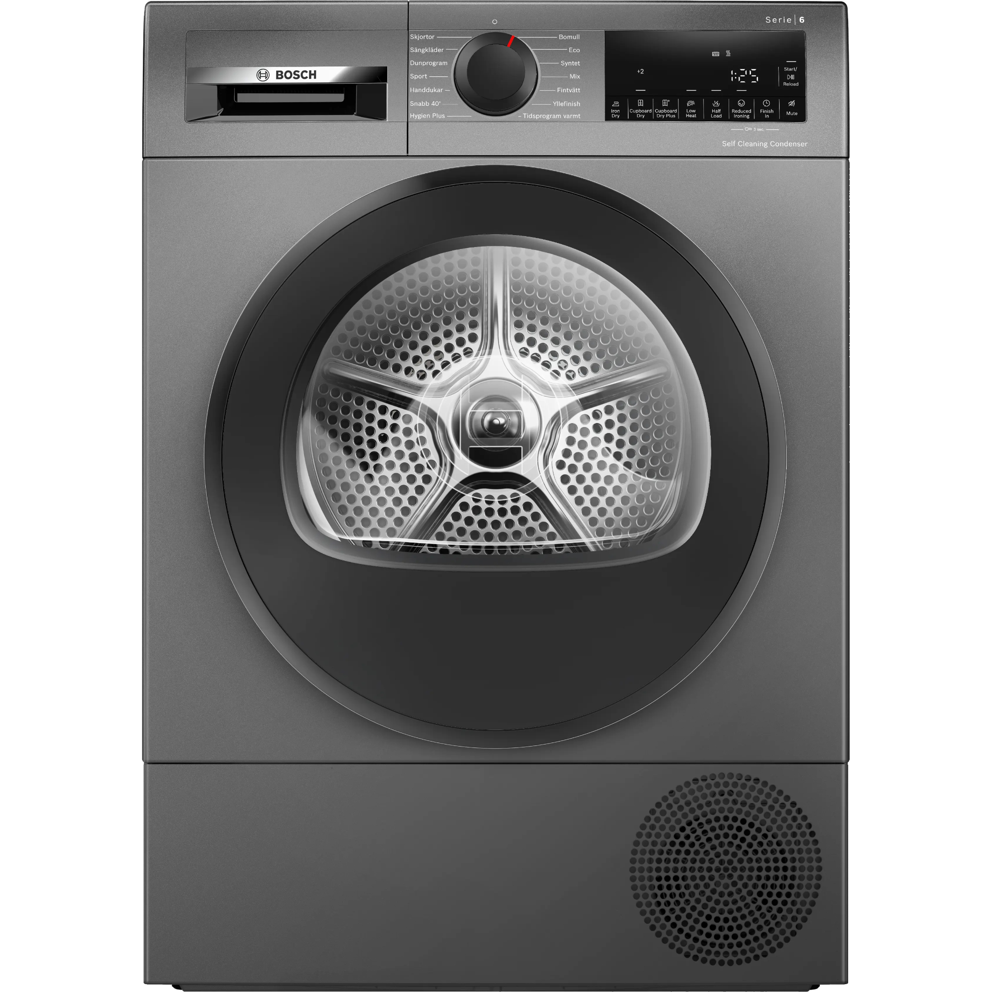 Сушильная машина Bosch WQG245DXSN, серый в TehnoAdept
