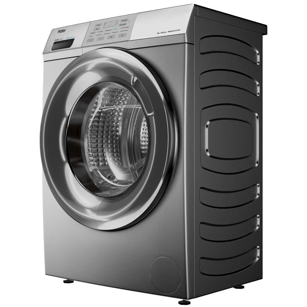 Стиральная машина Haier HW60-BP12919AS, серебристый в TehnoAdept