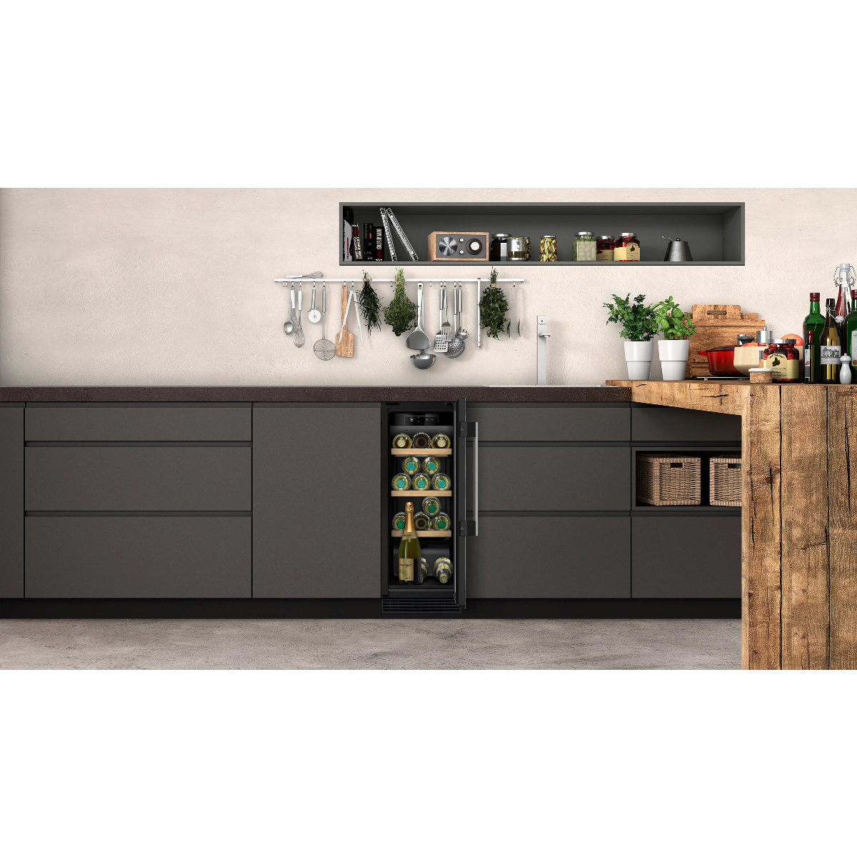 Винный шкаф встраиваемый Neff KU9202HF0, черный в TehnoAdept