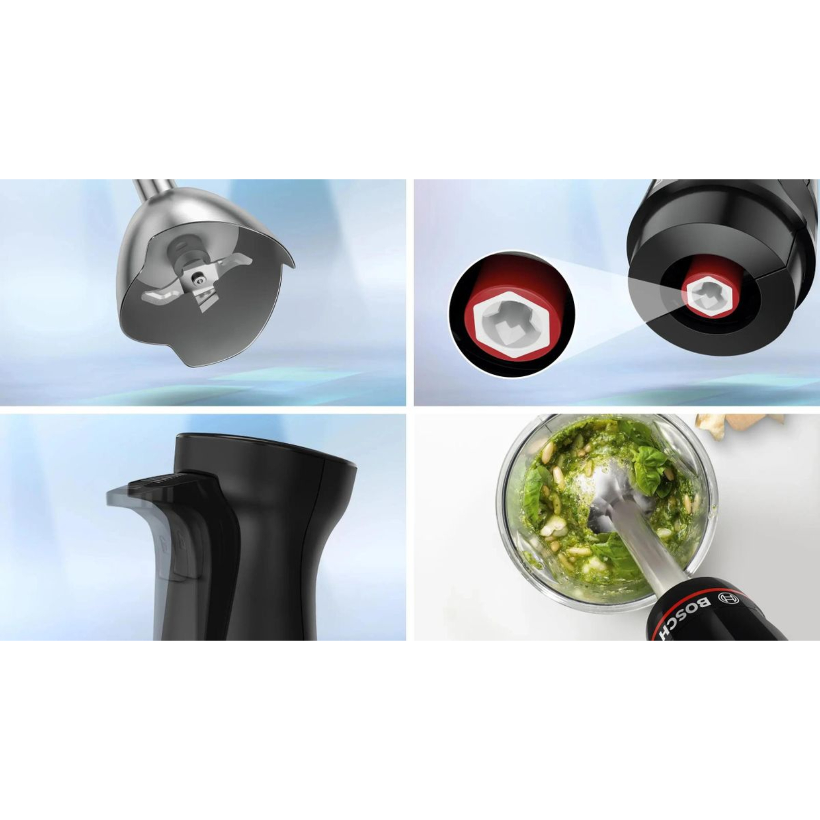 Блендер погружной Bosch MSM4B654, черный в TehnoAdept