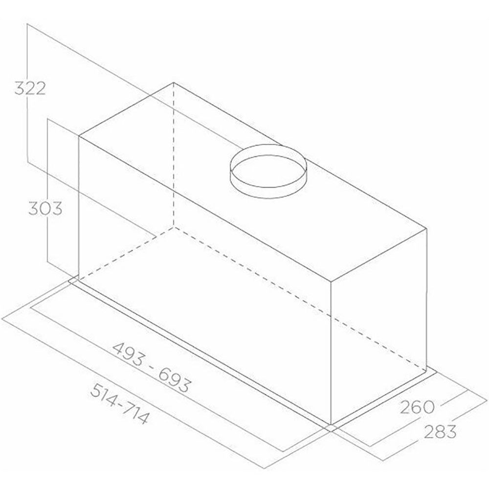 Вытяжка встраиваемая Elica Lane Sensor @ IX/A/52 (PRF0188199A), нержавеющая сталь в TehnoAdept