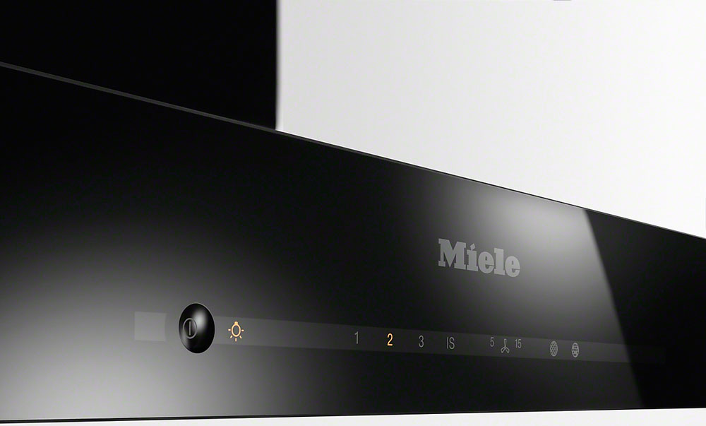Вытяжка настенная Miele DA 6698 W Puristic Edition 6000 OBSW Obsidian Black, черный обсидиан в TehnoAdept