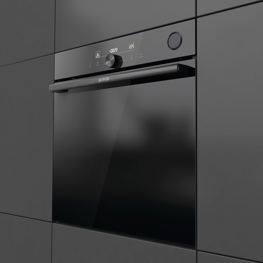 Духовой шкаф электрический Gorenje BSA6747DGWI, черный в TehnoAdept