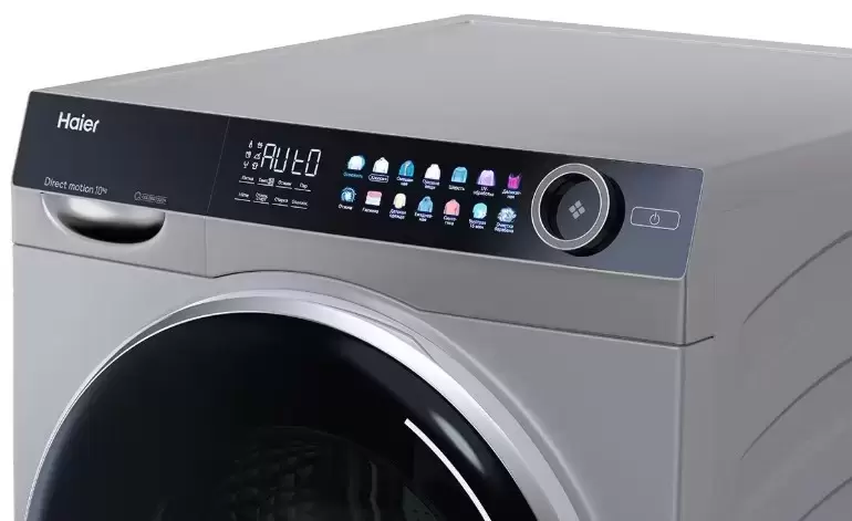 Стирально-сушильная машина Haier 378S (HW100-BD14378S + HD100-A2378S + CKS-1),серебристый в TehnoAdept