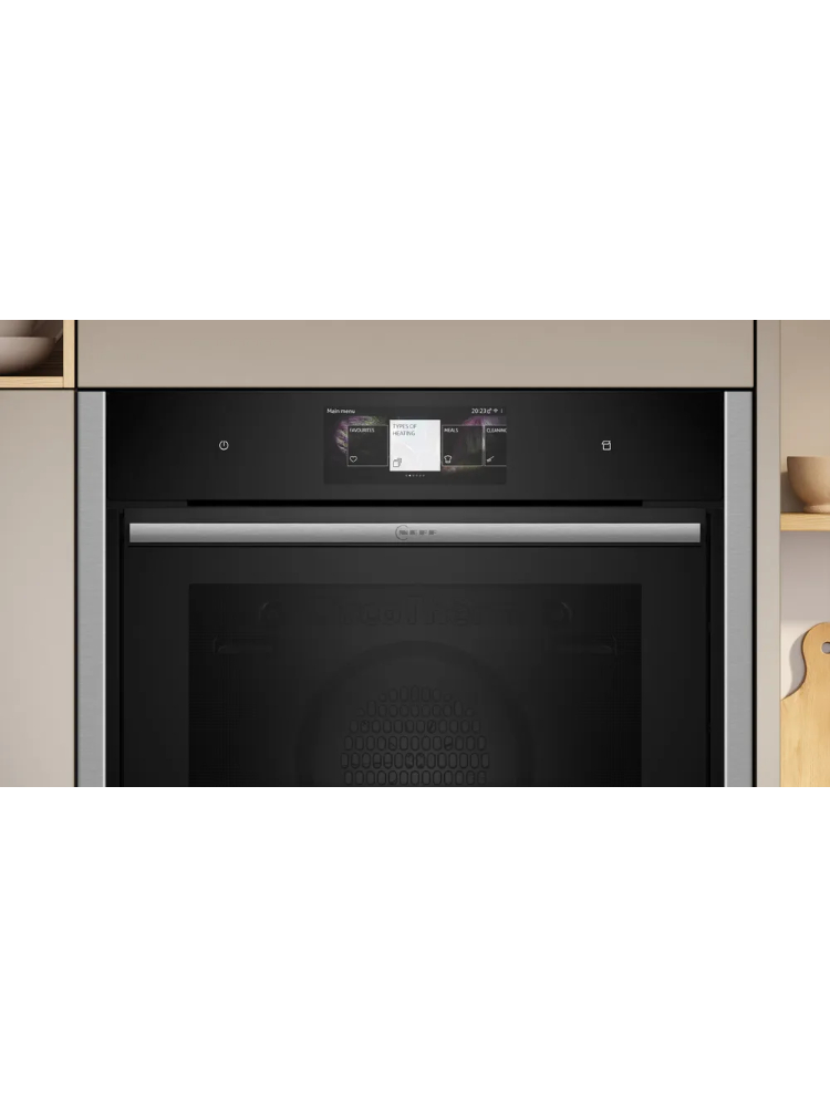 Духовой шкаф электрический Neff B64VT73N0, черный/нержавеющая сталь в TehnoAdept
