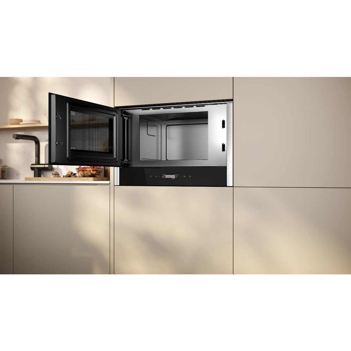 Микроволновая печь встраиваемая Neff NL4WR21N1, нержавеющая сталь/черный в TehnoAdept