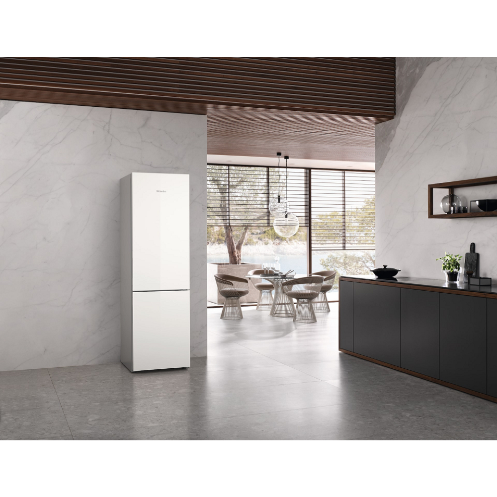 Холодильник Miele KFN 4898 AD BRWS Brillant White/Glass, бриллиантовый белый/стекло в TehnoAdept