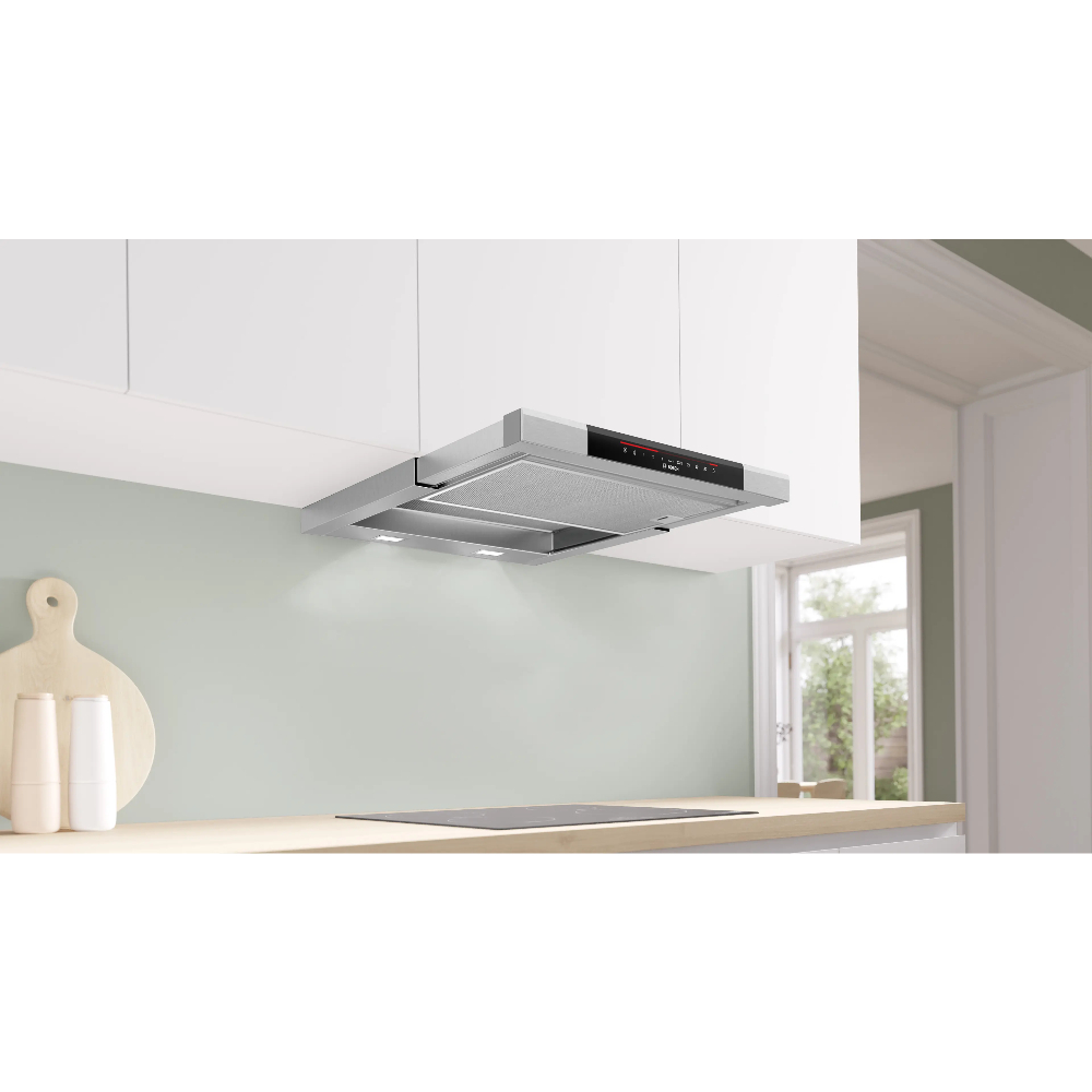Вытяжка встраиваема Bosch DFS067K51, нержавеющая сталь в TehnoAdept