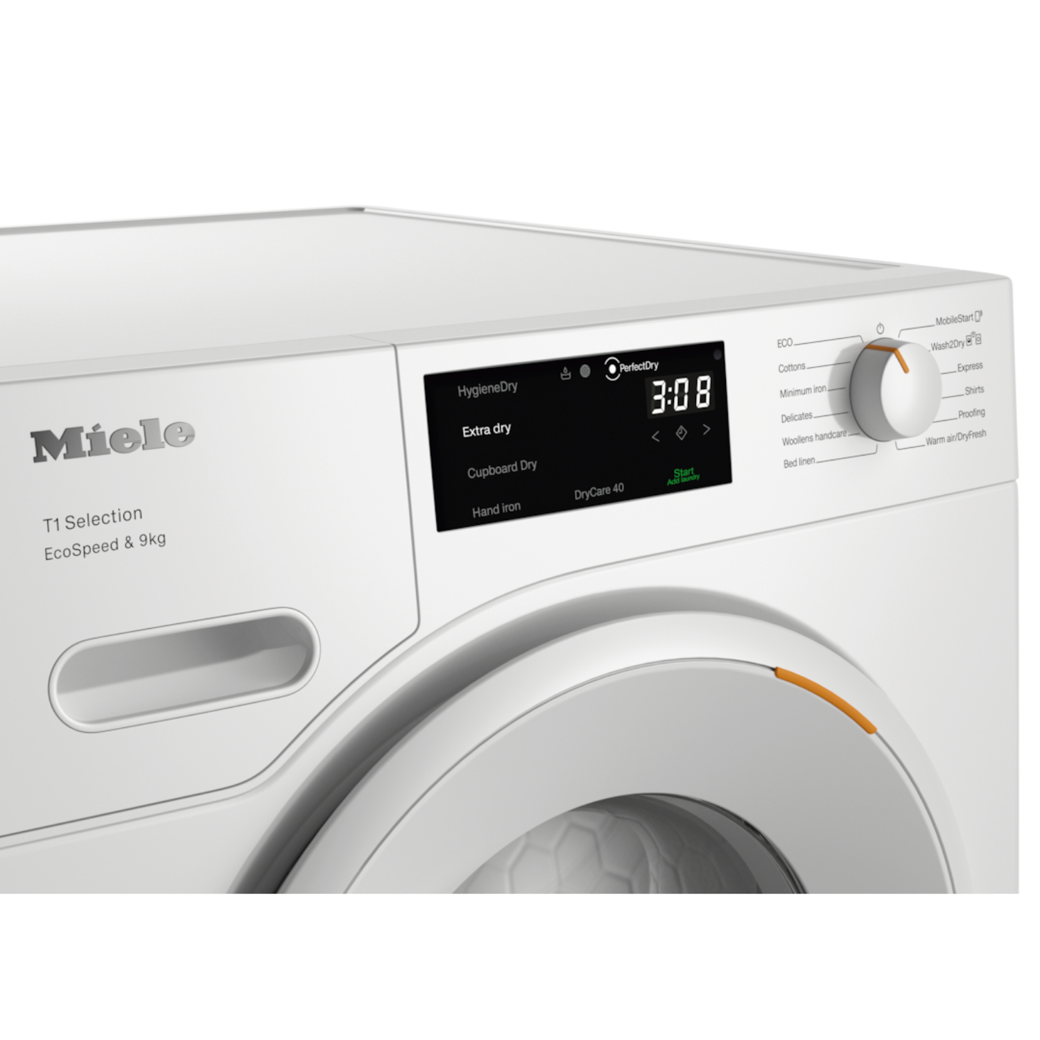 Сушильная машина Miele TSD643WP EcoSpeed&9kg LOWE Lotus White, белый лотос в TehnoAdept
