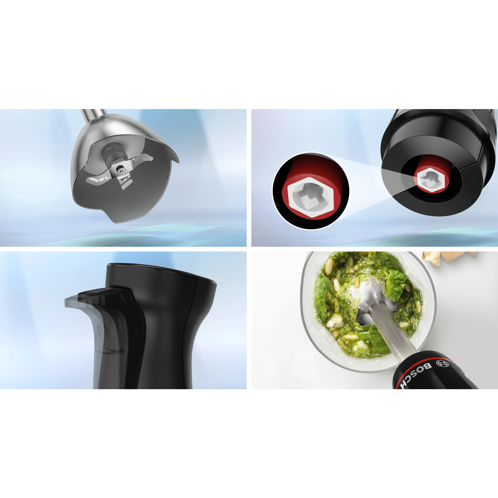 Блендер погружной Bosch MSM4B670, черный в TehnoAdept