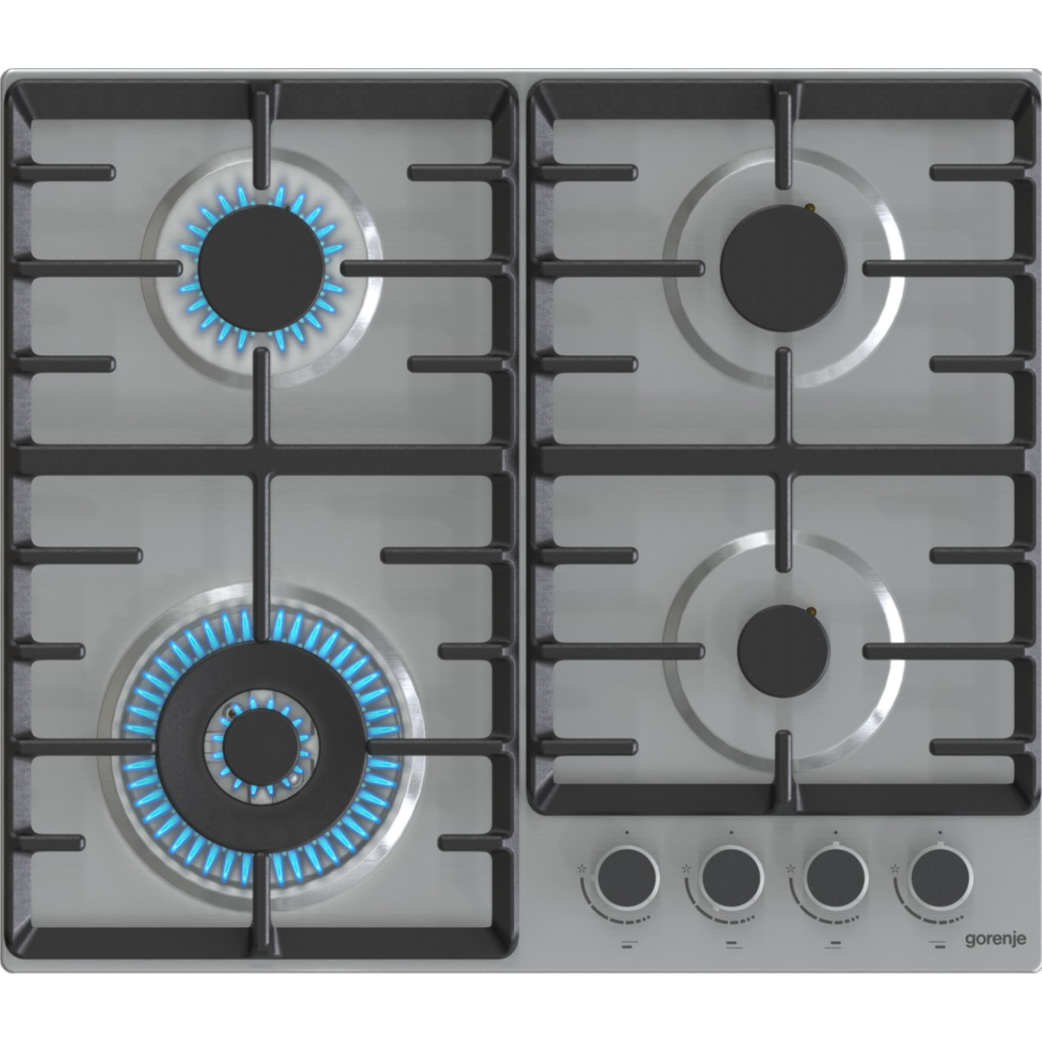 Варочная панель газовая Gorenje GW642ABX, нержавеющая сталь в TehnoAdept