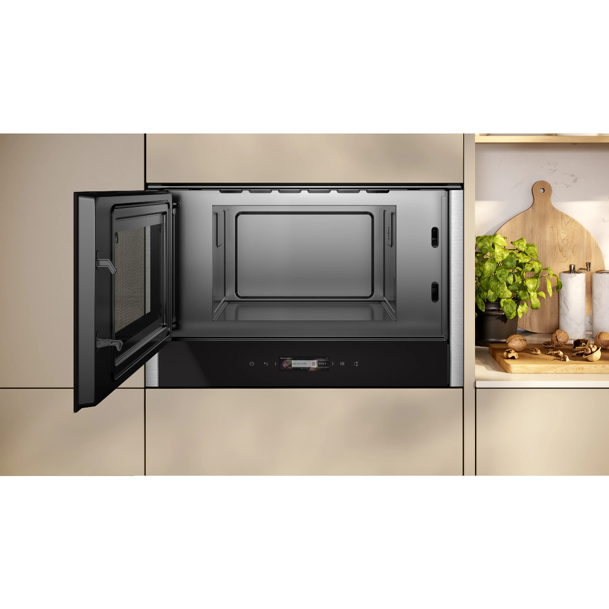 Микроволновая печь встраиваемая Neff NL4WR21N1, нержавеющая сталь/черный в TehnoAdept