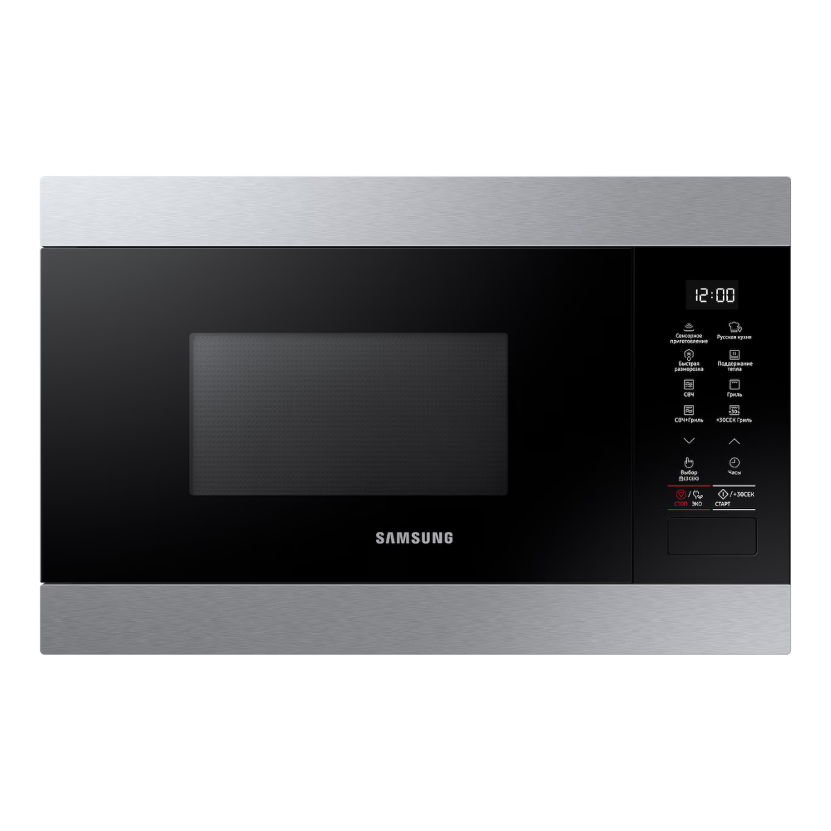 Микроволновая печь встраиваемая Samsung MG22M8074AT/BW, серебристый/черный в TehnoAdept