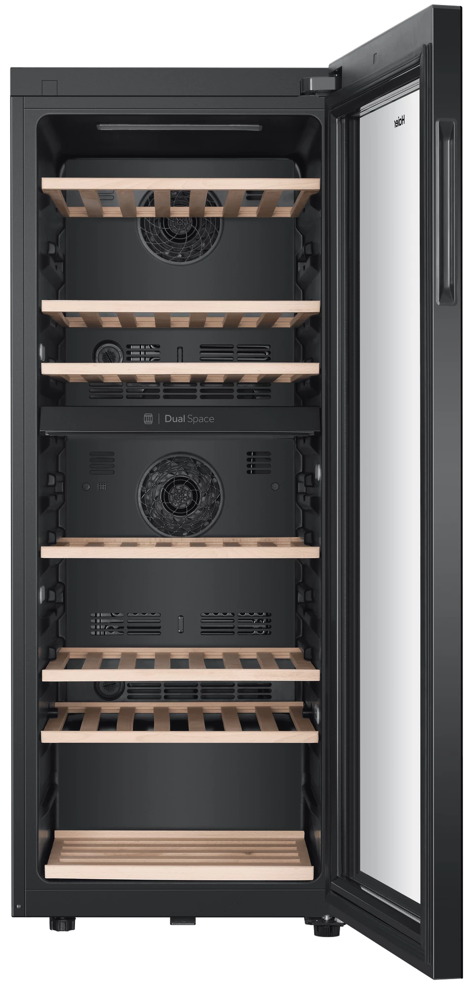 Винный шкаф Haier FWC77GDAE1, черный в TehnoAdept