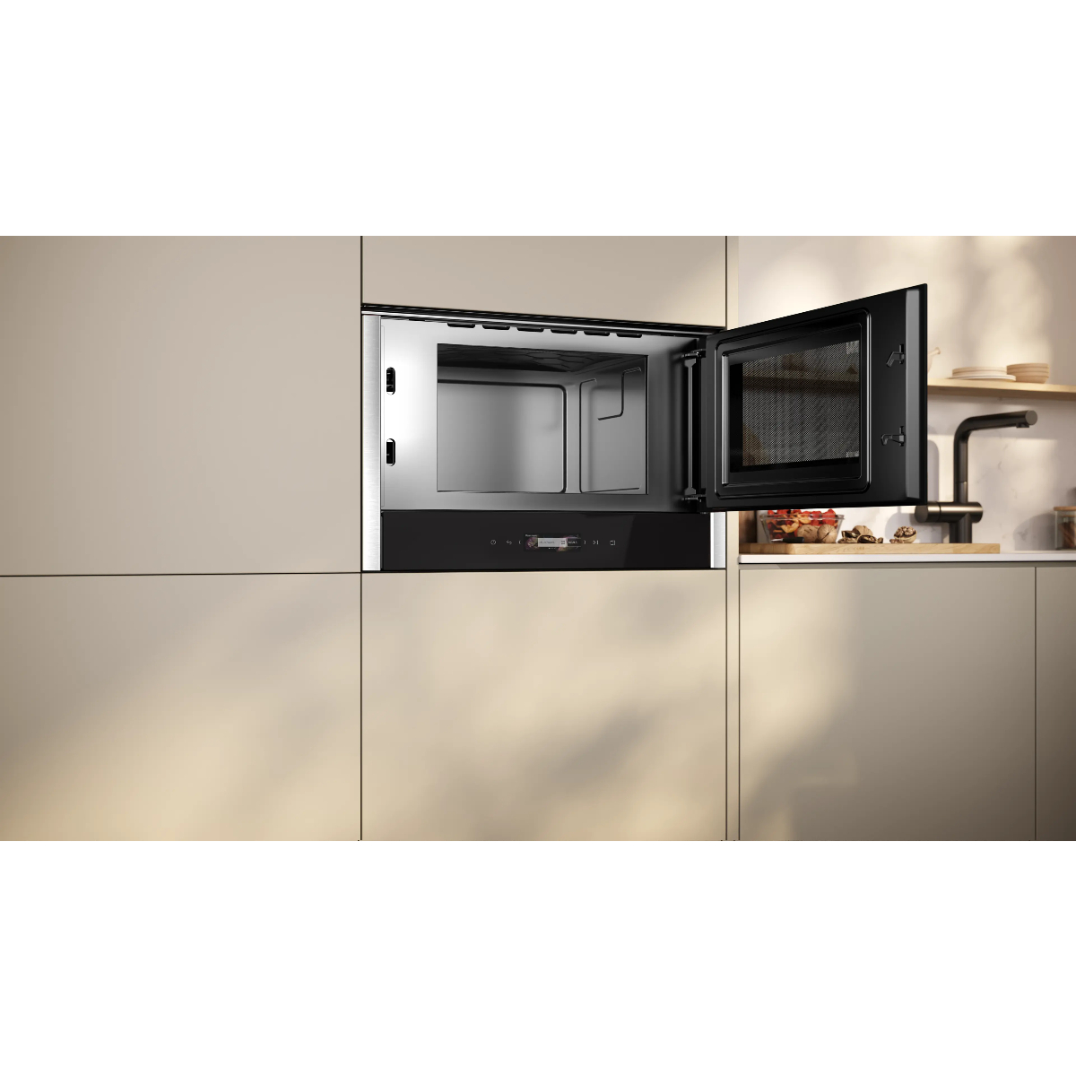 Микроволновая печь встраиваемая Neff NR4WR21N1, черный/нержавеющая сталь в TehnoAdept