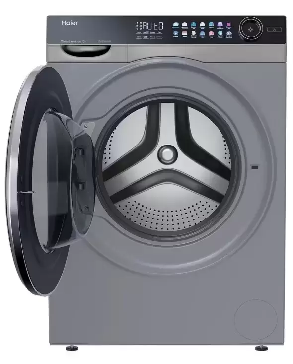 Стирально-сушильная машина Haier 378S (HW100-BD14378S + HD100-A2378S + CKS-1),серебристый в TehnoAdept