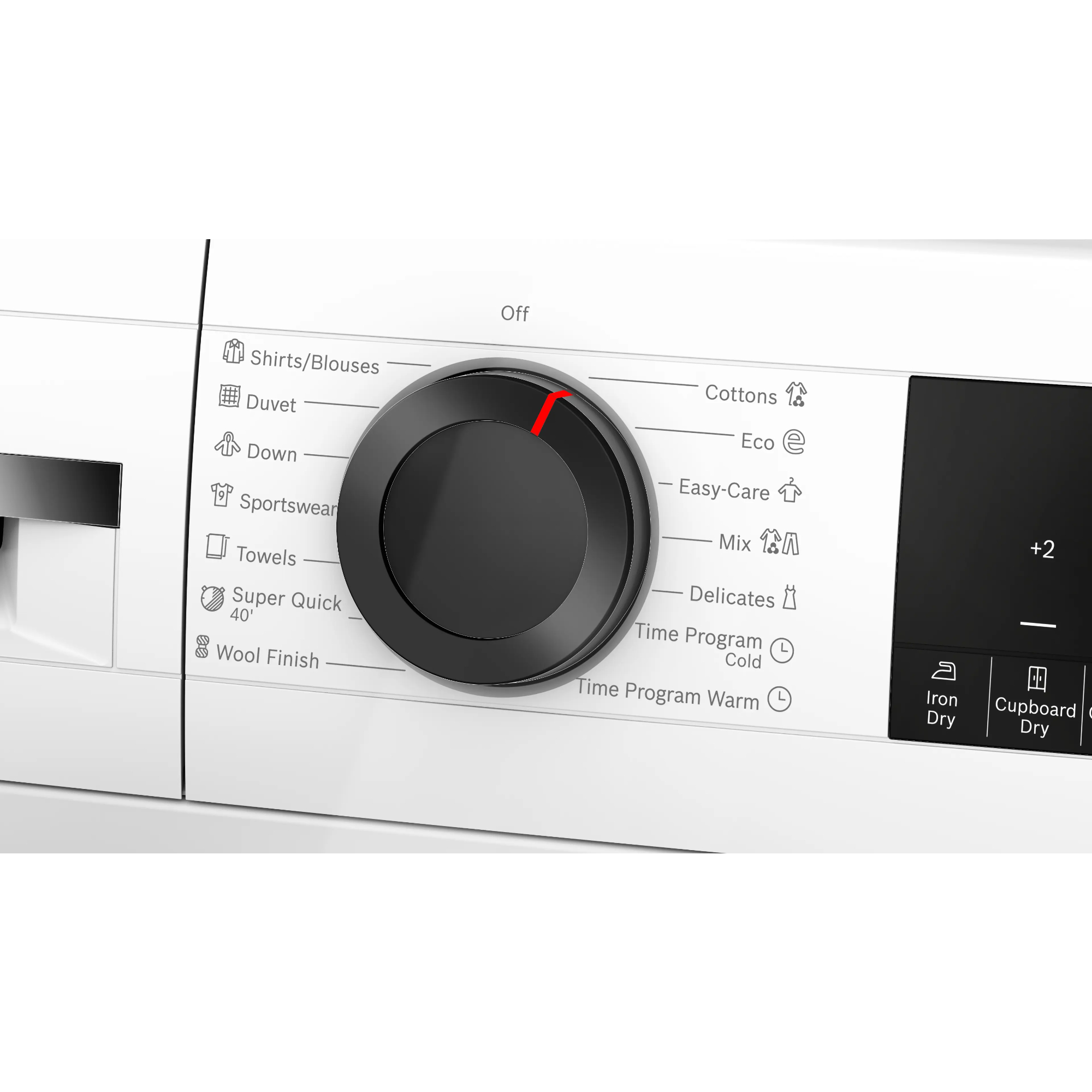 Сушильная машина Bosch WQG24101BY (с английской панелью), белый в TehnoAdept