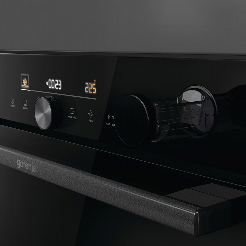 Духовой шкаф электрический Gorenje BSA6747DGWI, черный в TehnoAdept