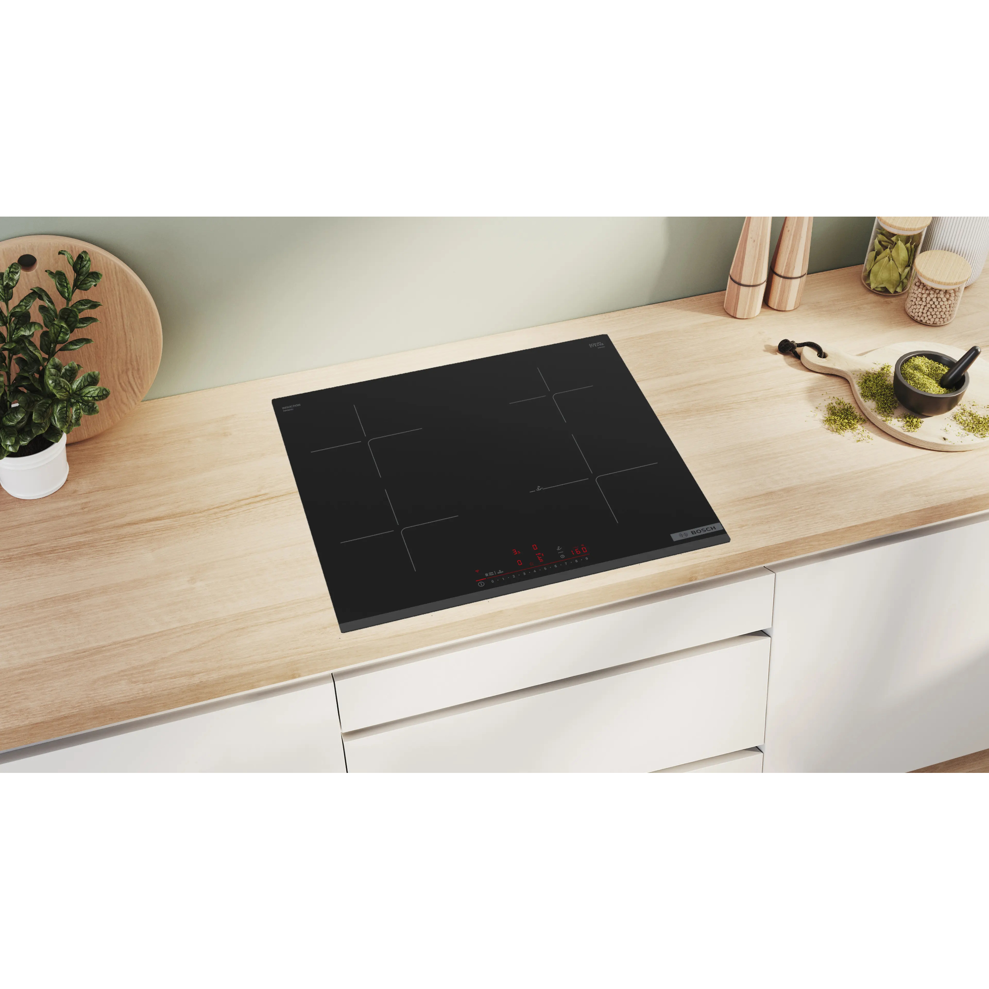 Варочная панель индукционная Bosch PIE63KHC1Z, черный в TehnoAdept
