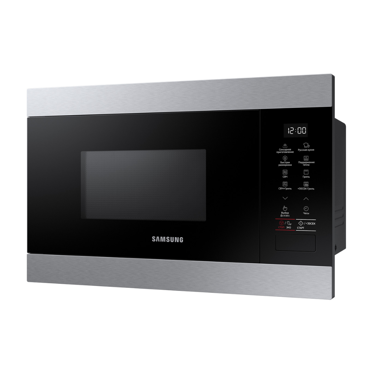 Микроволновая печь встраиваемая Samsung MG22M8074AT/BW, серебристый/черный в TehnoAdept