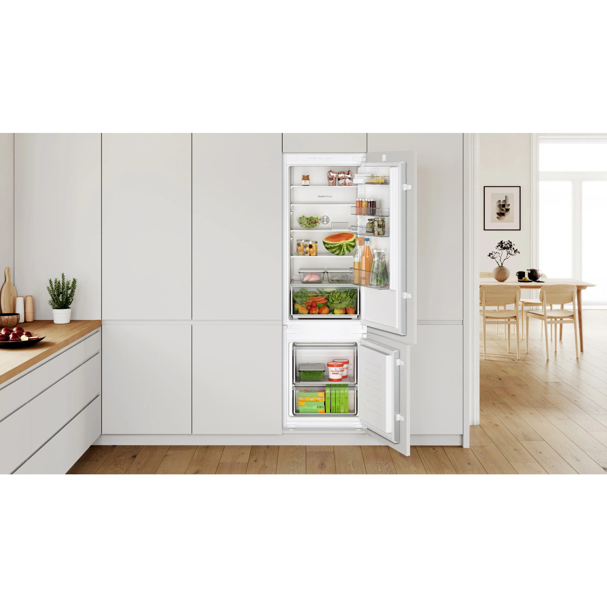 Холодильник встраиваемый Bosch KIV87NS306 в TehnoAdept