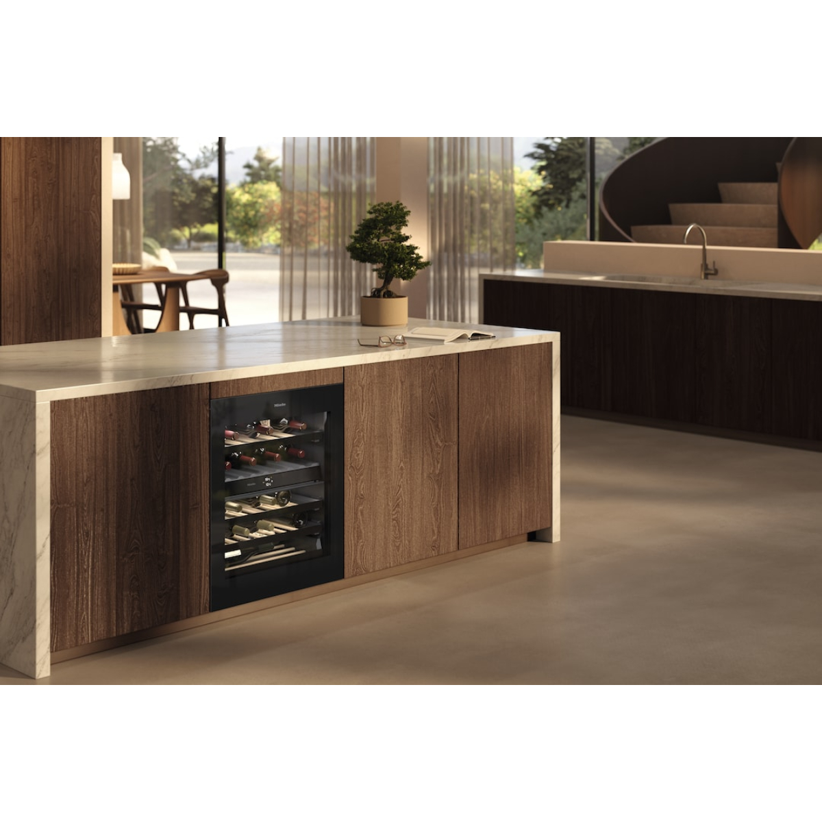 Винный шкаф встраиваемый Miele KWTUS 7096 E OBSW Obsidian Black/Glass, черный обсидиан/стекло в TehnoAdept