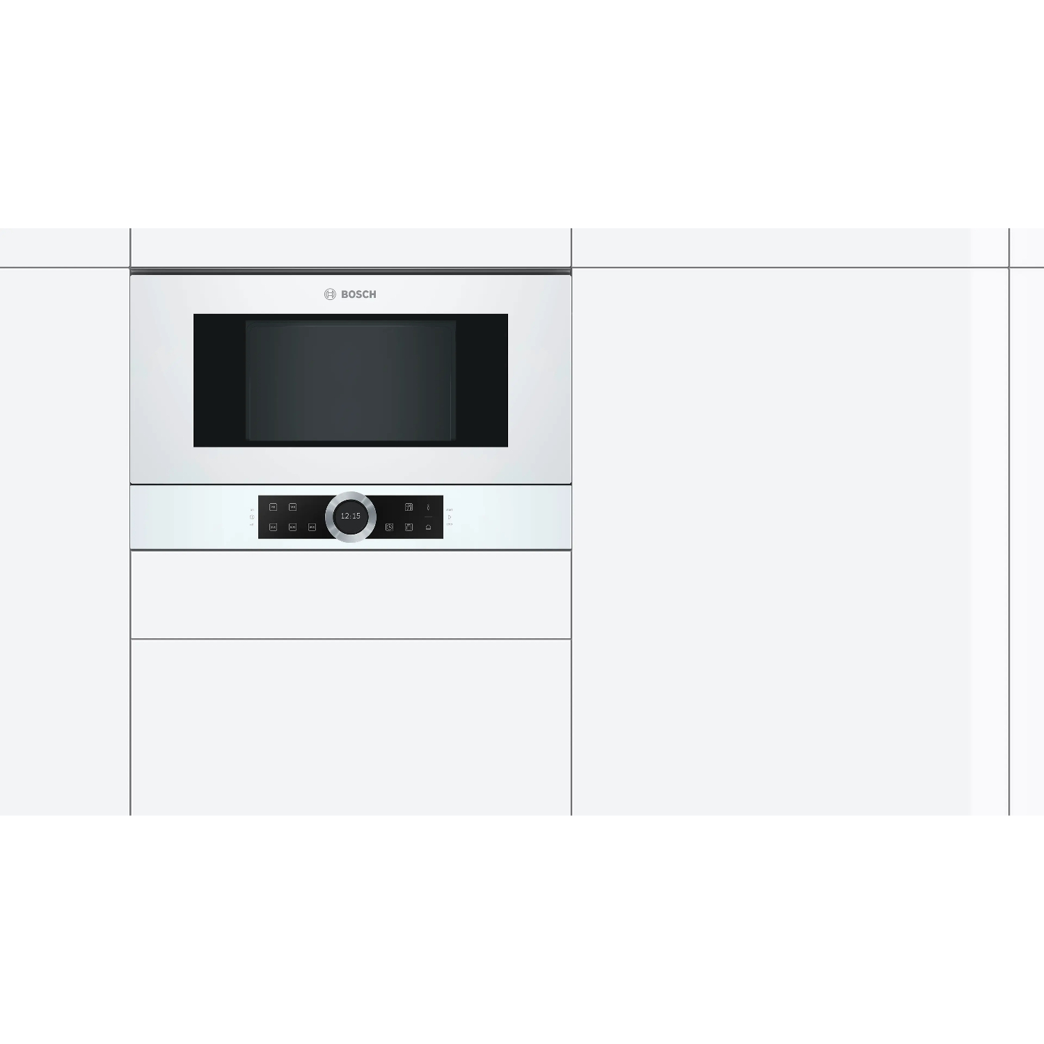 Микроволновая печь встраиваемая Bosch BFL634GW1, белый в TehnoAdept