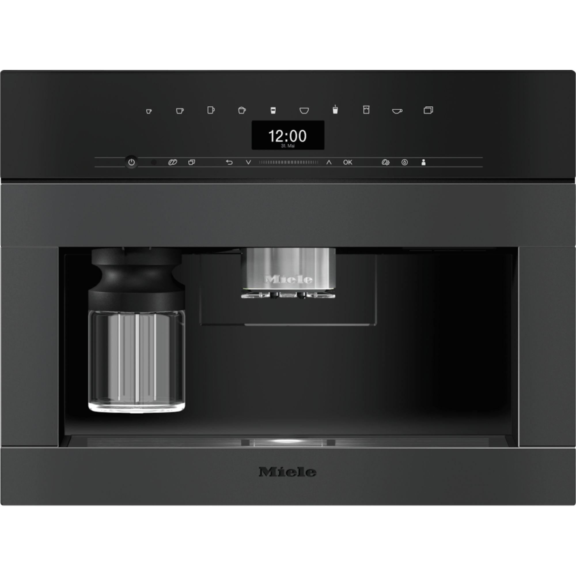 Кофемашина автоматическая встраиваемая Miele CVA 7440 125 Gala Ed OBSW/MATT Obsidian Black Matt в TehnoAdept