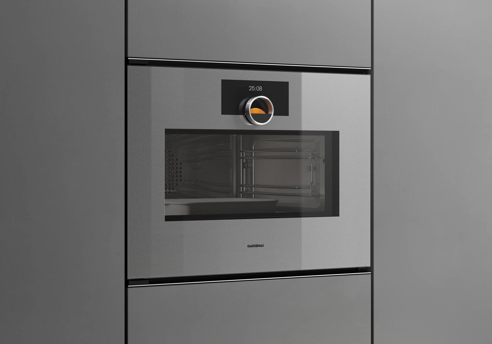 Духовой шкаф электрический с СВЧ Gaggenau GM251130, серебристый в TehnoAdept