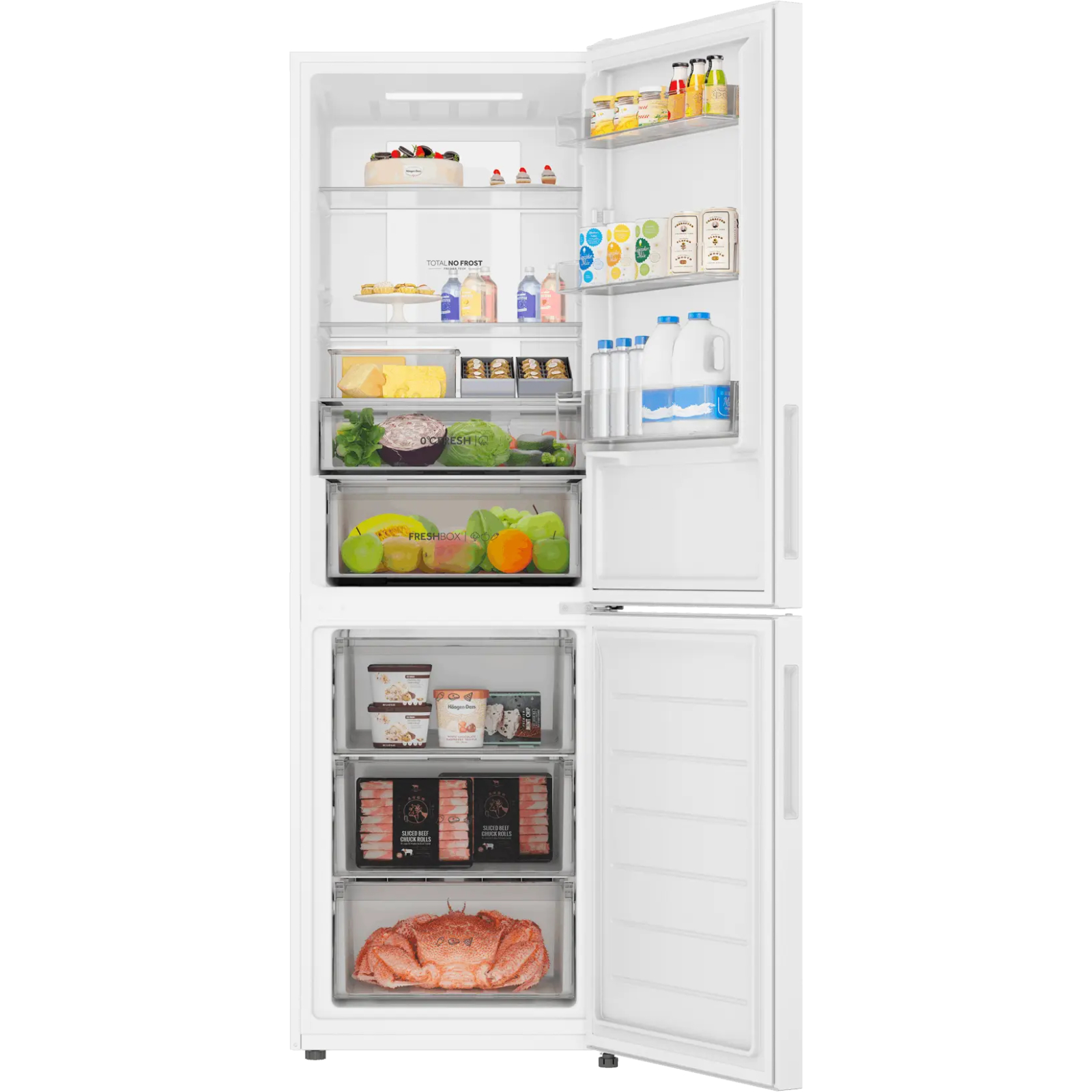 Холодильник Haier CEF530CWRG, белый в TehnoAdept