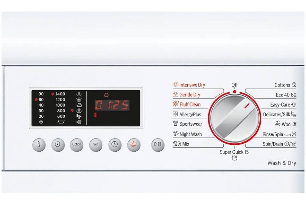 Стирально-сушильная машина встраиваемая Bosch WKD28543EU, белый в TehnoAdept