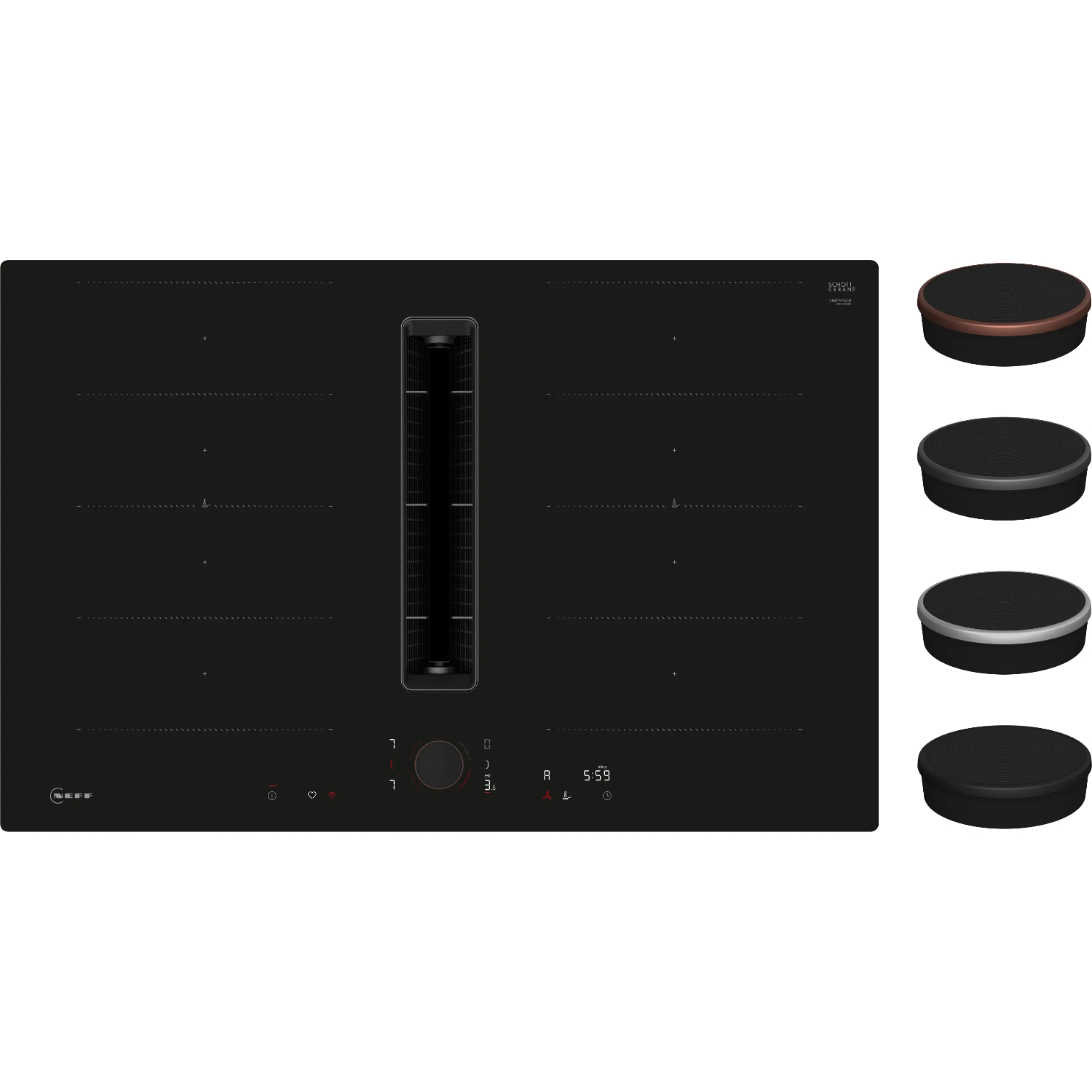 Варочная панель индукционная Neff V68PYX4C0, черный в TehnoAdept