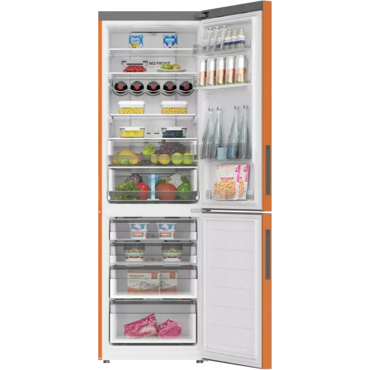 Холодильник Haier C2F636CORGU1, оранжевый в TehnoAdept