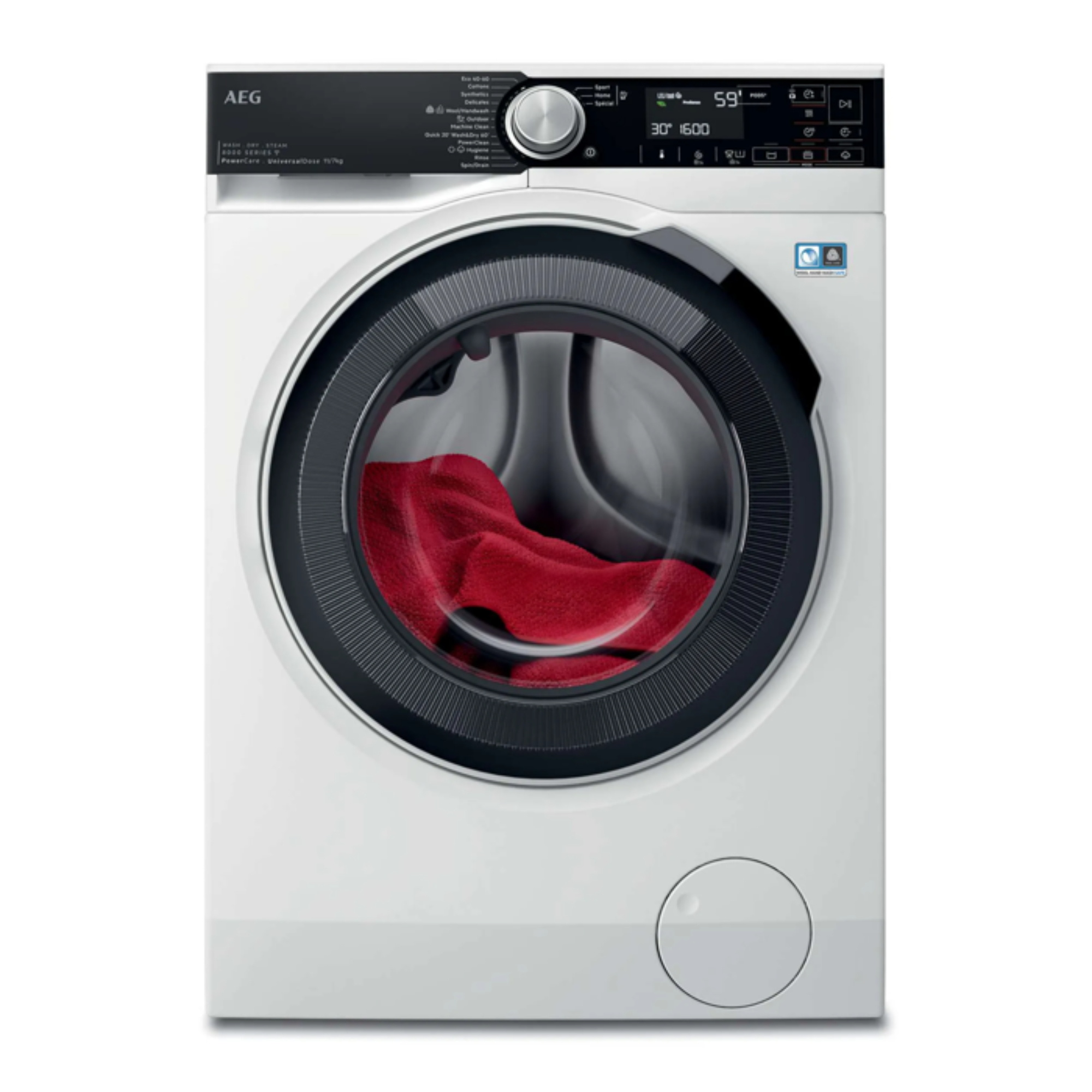 Стирально-сушильная машина AEG LWR85066OE, белый в TehnoAdept