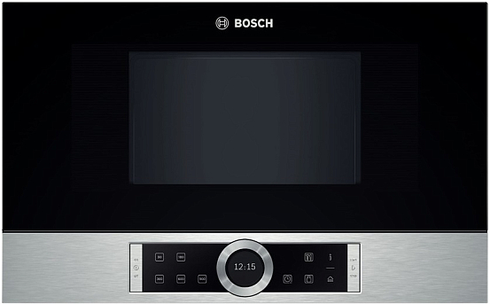 Микроволновая печь встраиваемая Bosch BFL634GS1, черный/серебристый в TehnoAdept