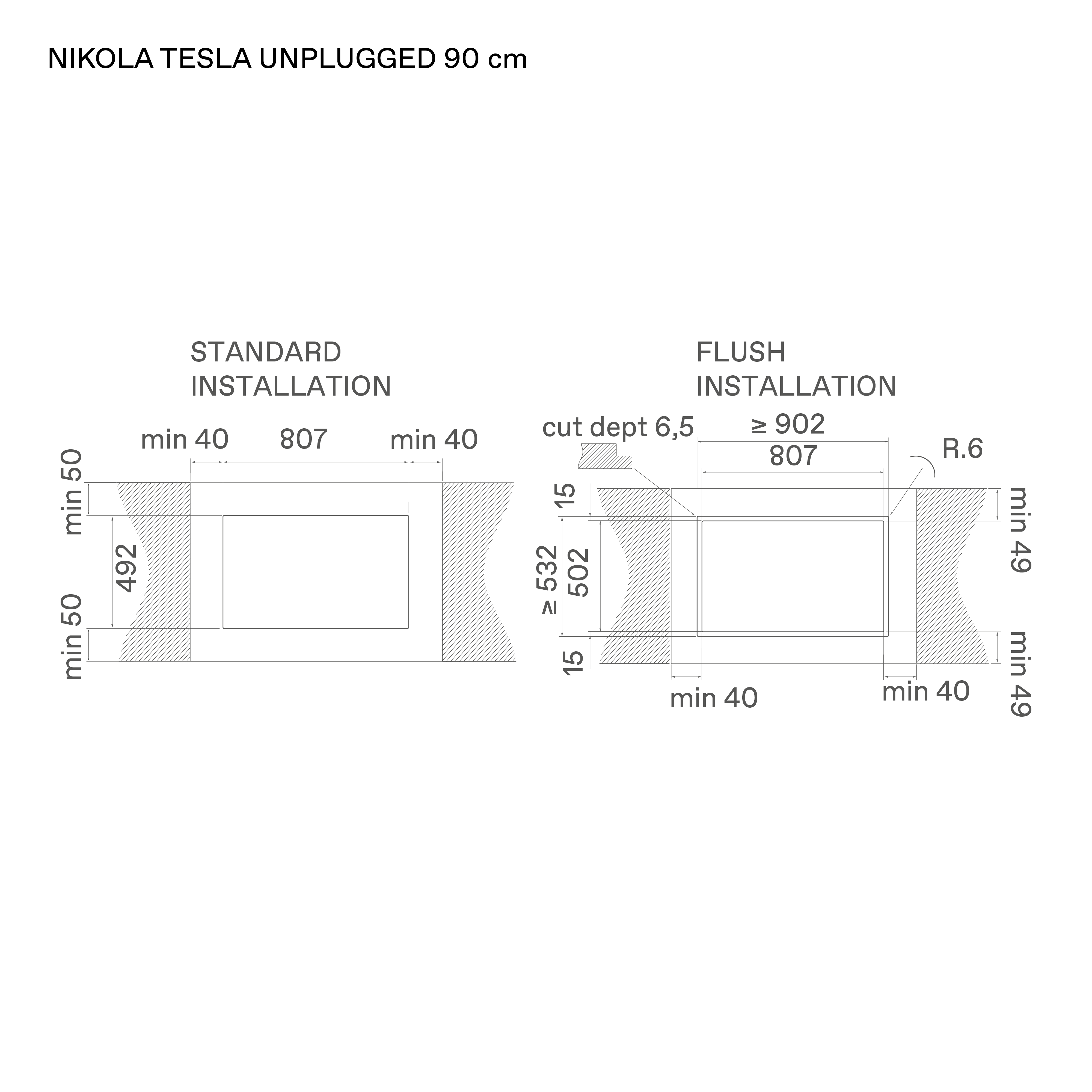 Варочная панель индукционная Elica NIKOLATESLA UNPLUGGED RAW BR/A/90 (PRF0200580), черный матовый в TehnoAdept