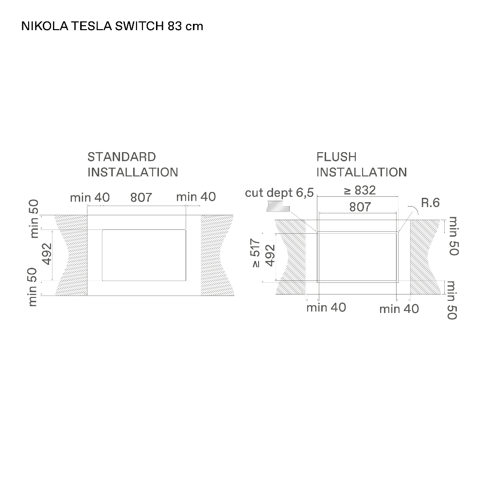 Варочная панель индукционная с вытяжкой Elica NIKOLATESLA SWITCH EVO WH/A/83 (PRF0196330), белый в TehnoAdept