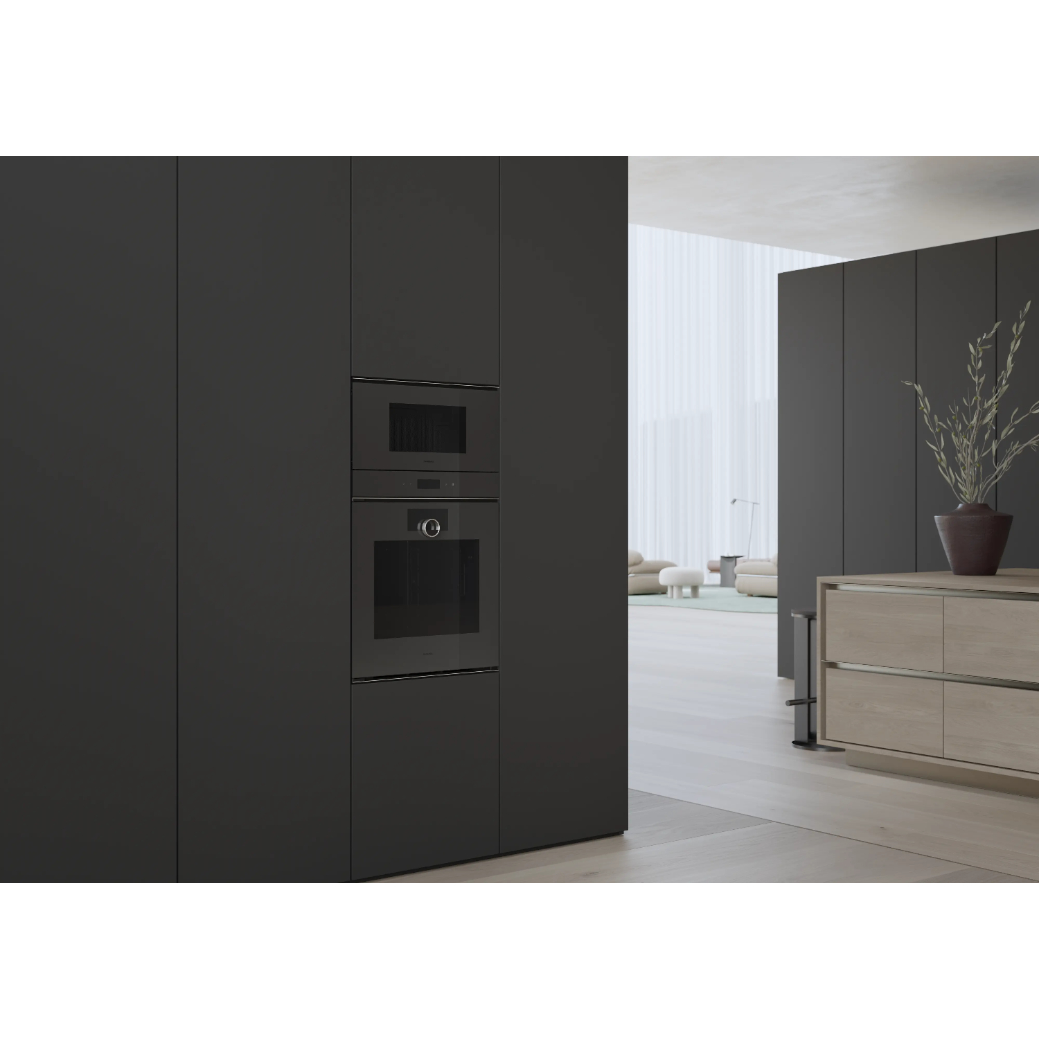 Микроволновая печь встраиваемая Gaggenau GM220100, черный в TehnoAdept