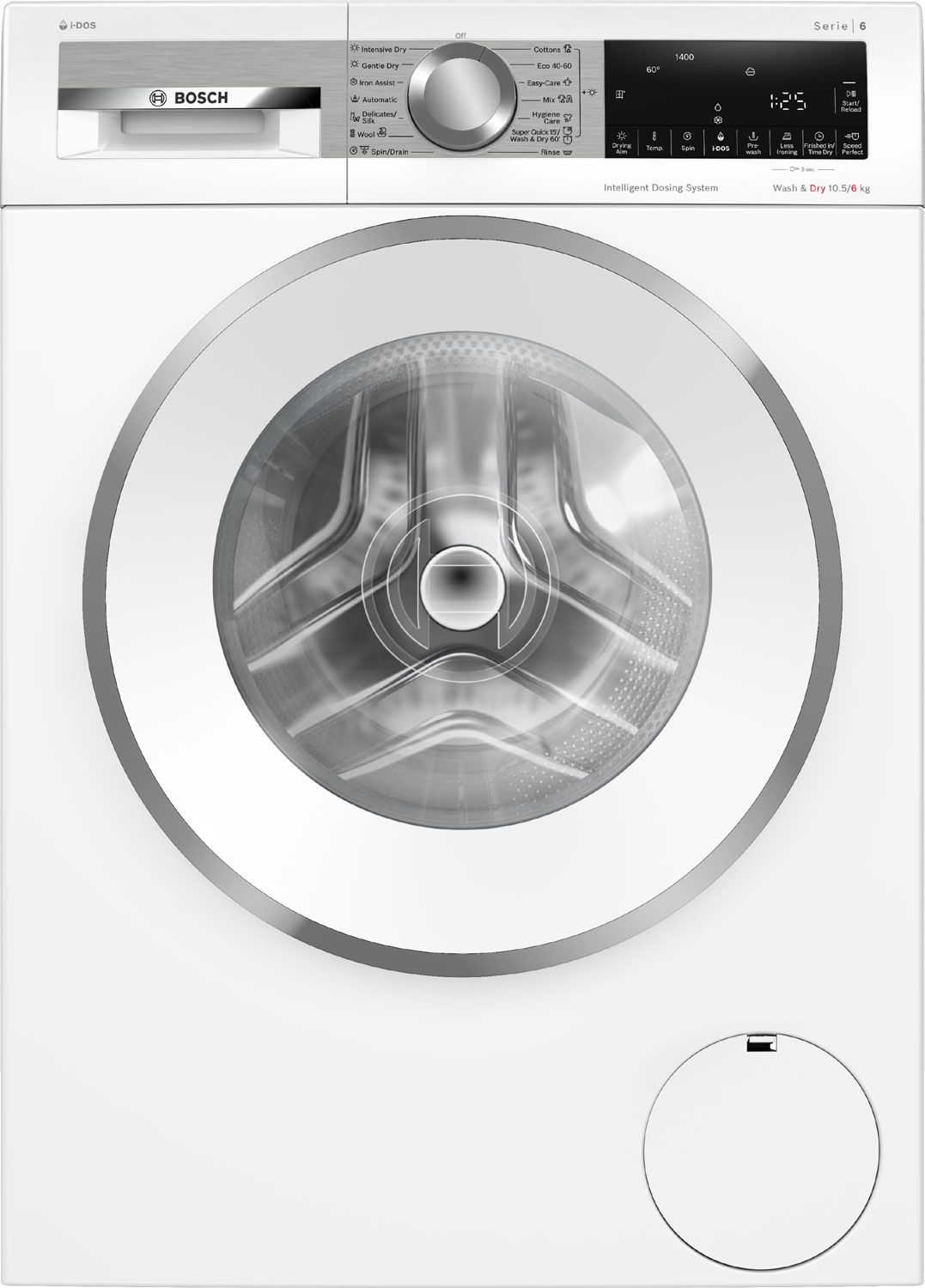 Стирально-сушильная машина Bosch WNG254A9BY, белый в TehnoAdept