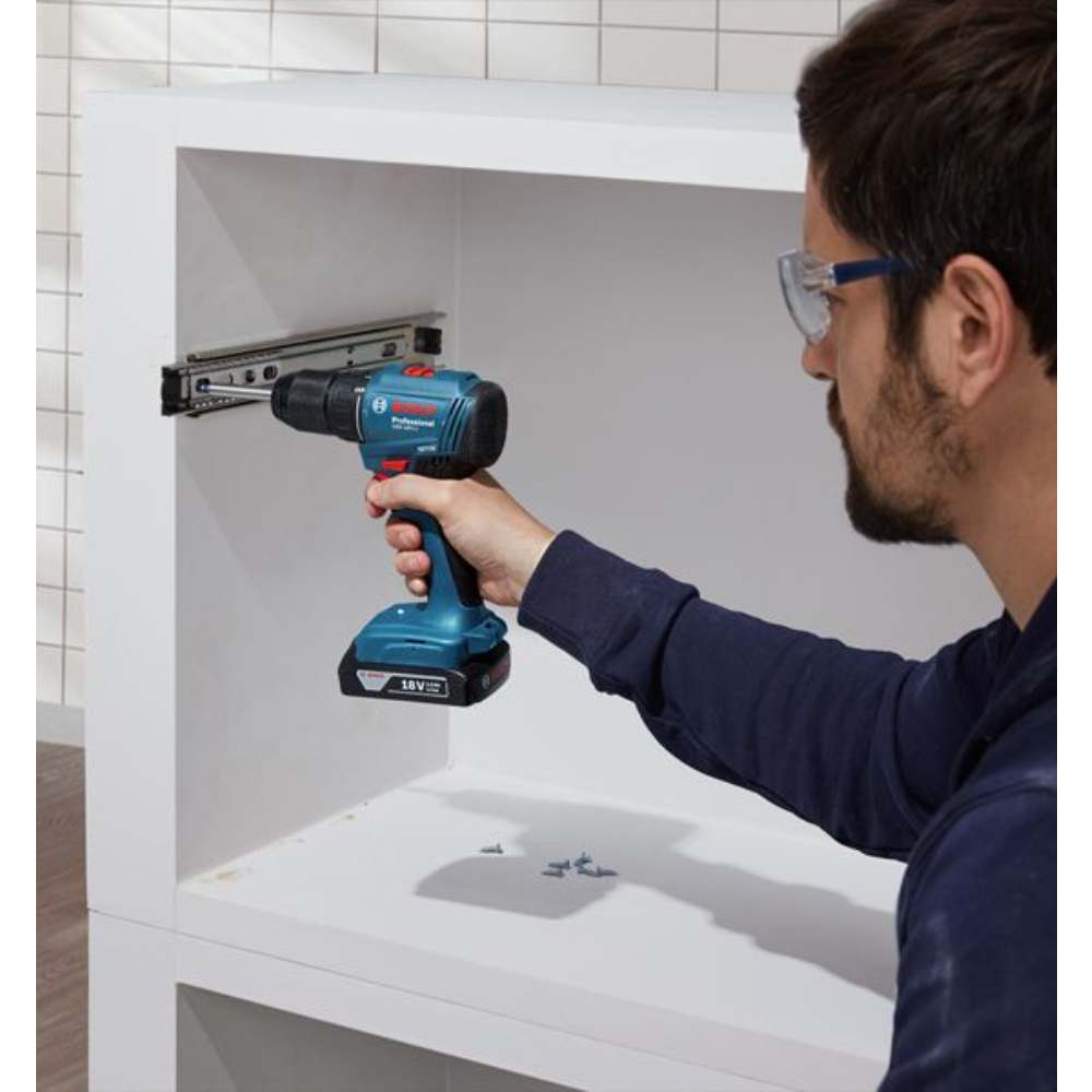 Дрель-шуруповерт аккумуляторная Bosch GSR 185-LI, арт. 06019K3000 (кейс, с 2 АКБ и ЗУ) в TehnoAdept