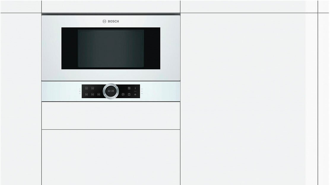 Микроволновая печь встраиваемая Bosch BFR634GW1, белый в TehnoAdept