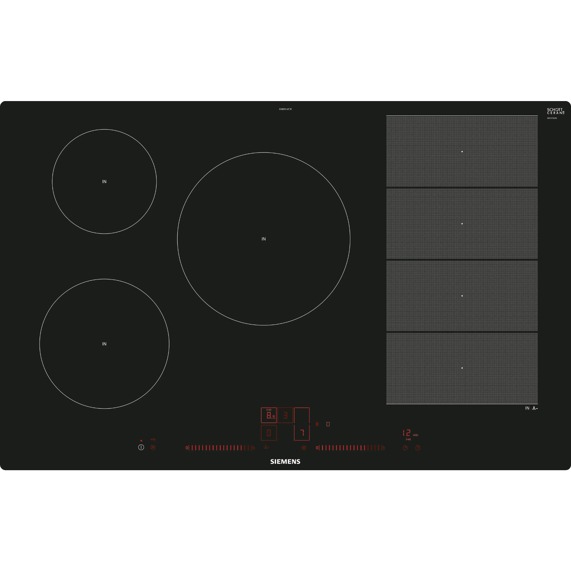 Варочная панель индукционная Siemens EX801LVC1E, черный в TehnoAdept