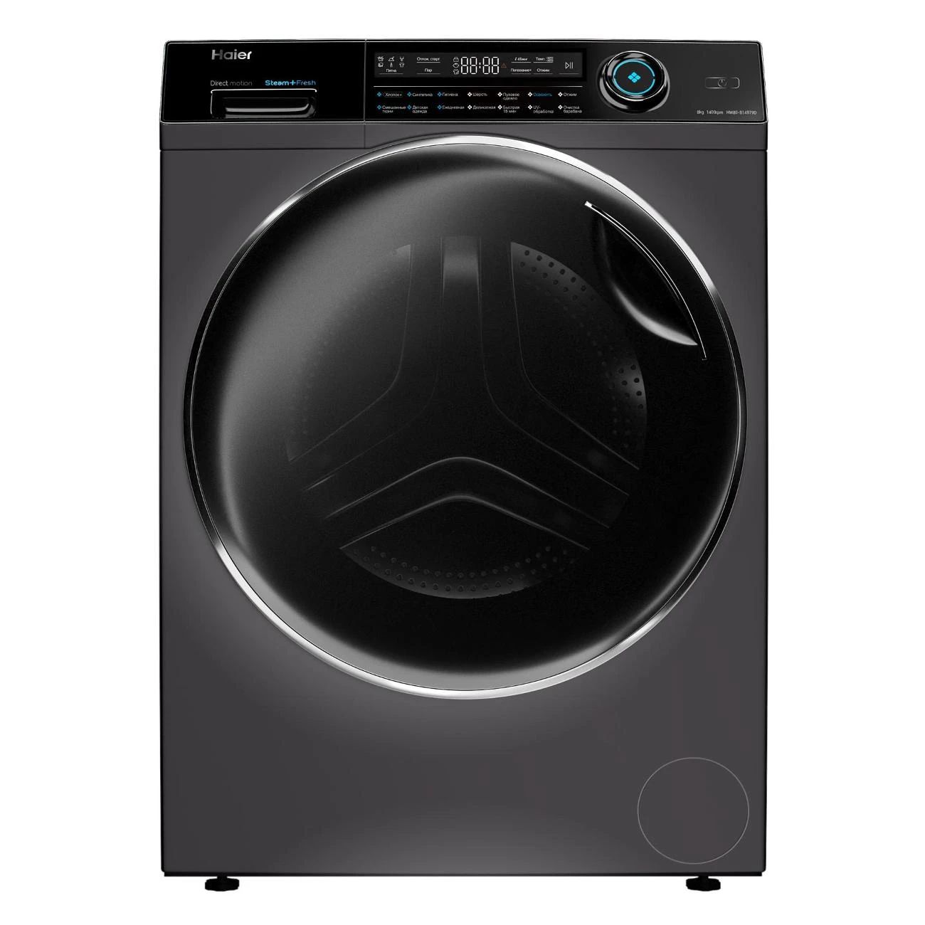 Стиральная машина Haier HW80-B14979D, темно-серый в TehnoAdept