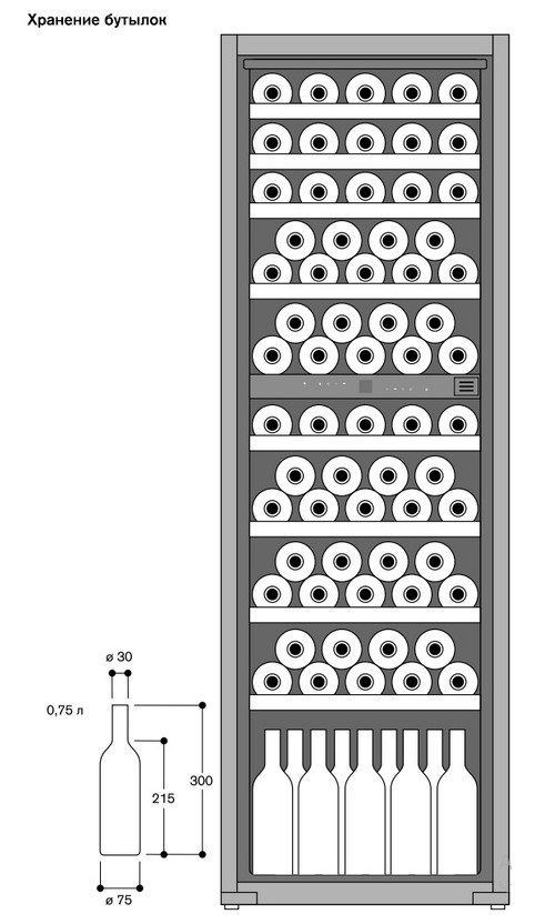 Винный шкаф встраиваемый Gaggenau RW282263 в TehnoAdept