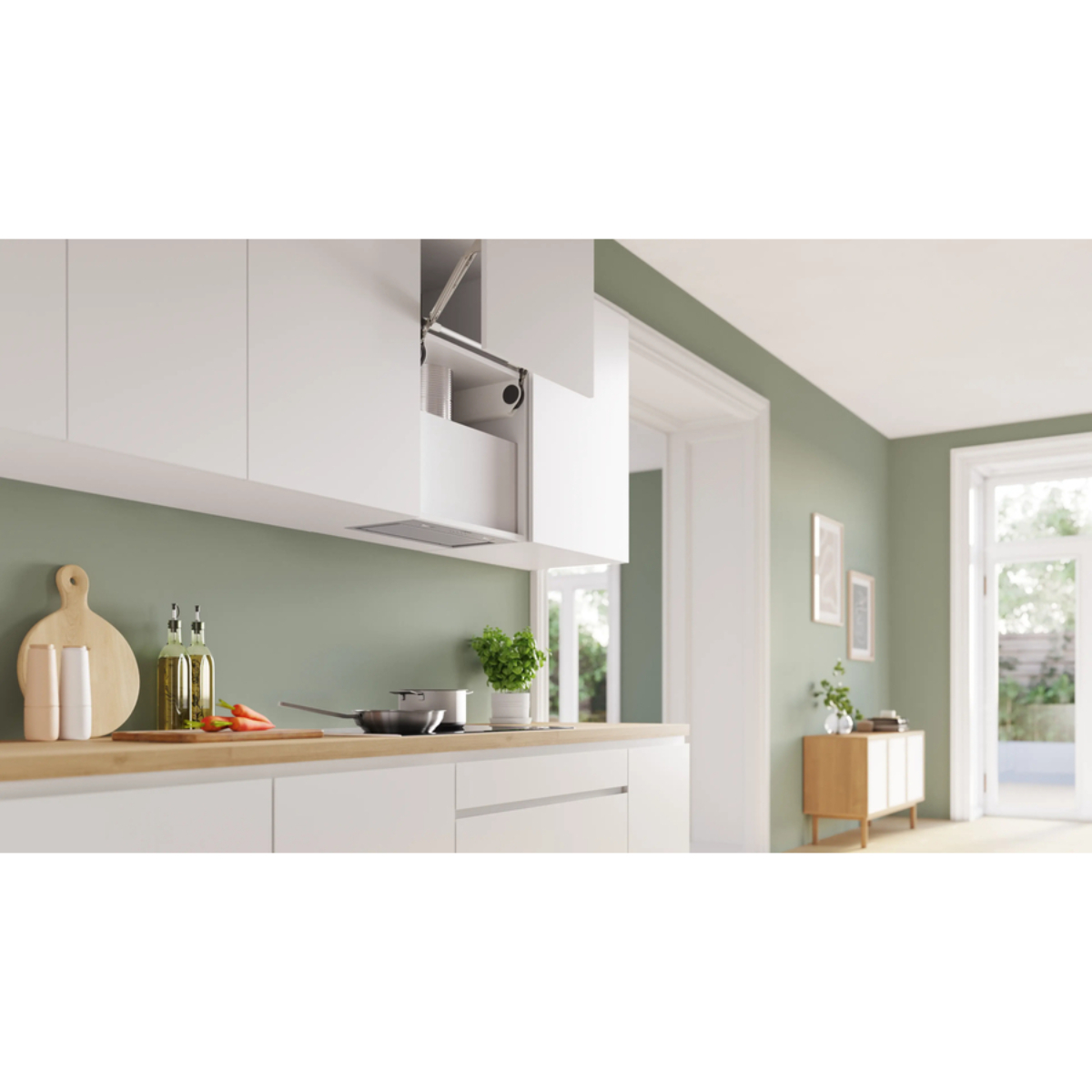 Вытяжка встраивамая Bosch DLN56AC50, нержавеющая сталь в TehnoAdept