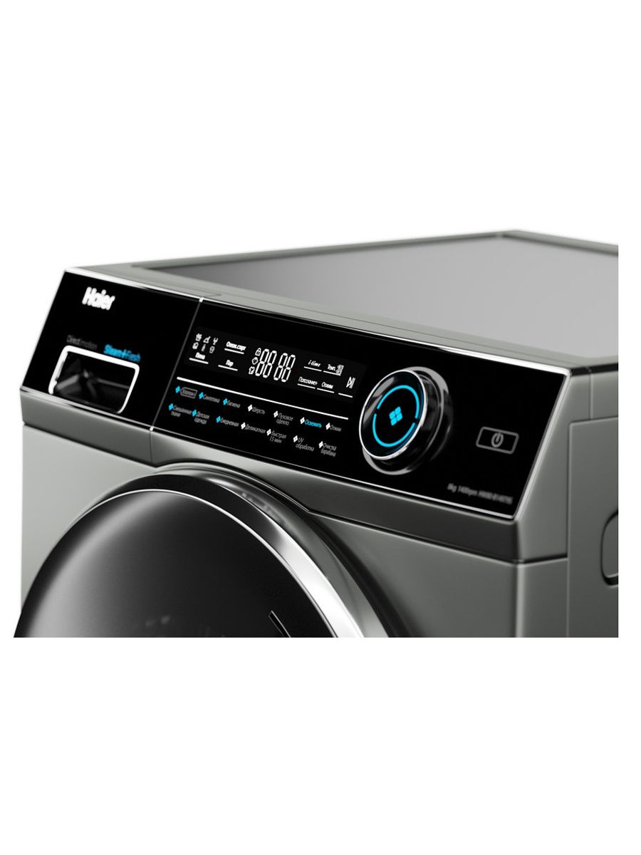Стиральная машина Haier HW80-B14979S, серебристый в TehnoAdept