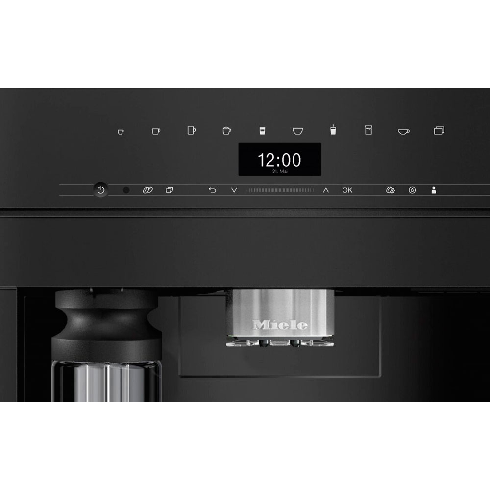 Кофемашина автоматическая встраиваемая Miele CVA 7440 OBSW Obsidian Black, черный обсидиан в TehnoAdept