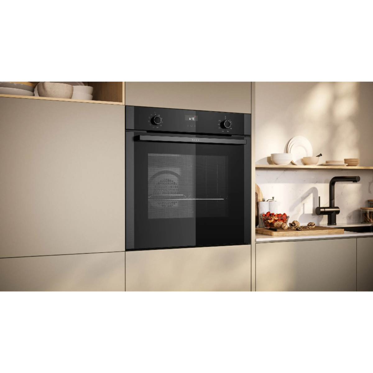 Духовой шкаф электрический Neff B1ACE2AG3, графитово-серый в TehnoAdept