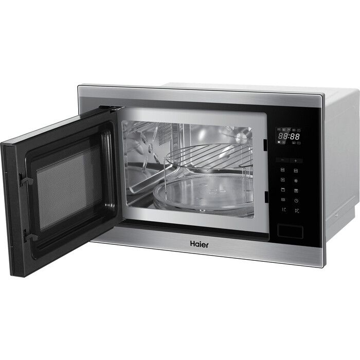 Микроволновая печь встраиваемая Haier HMX-BTG259X, серебристый в TehnoAdept